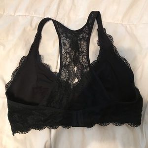 Black lace bralette